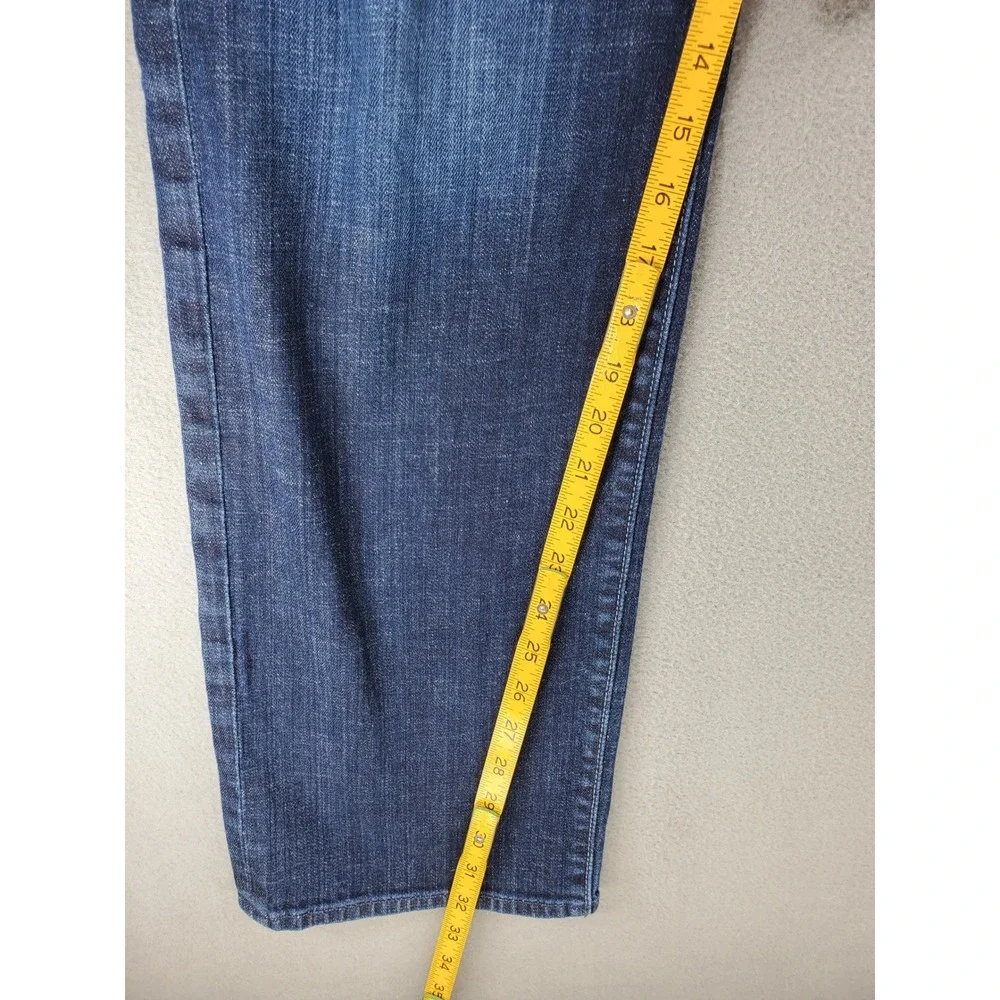 7 For All Mankind Austyn Jeans Men 36x32 Blue Relaxed Straight Dark Wash Stretch